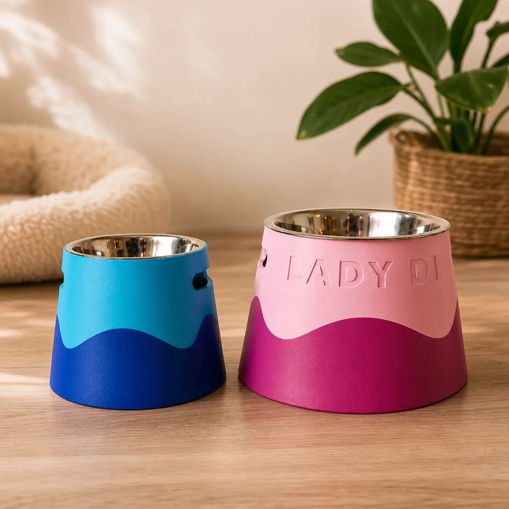 Soporte Paramétrico Personalizable para Plato de Perro