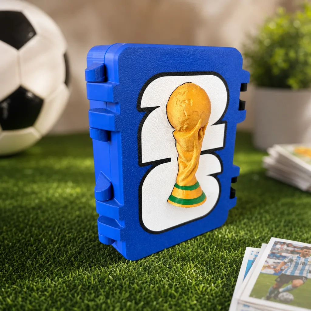 Caja Organizadora para Stickers de Fútbol Copa Mundial